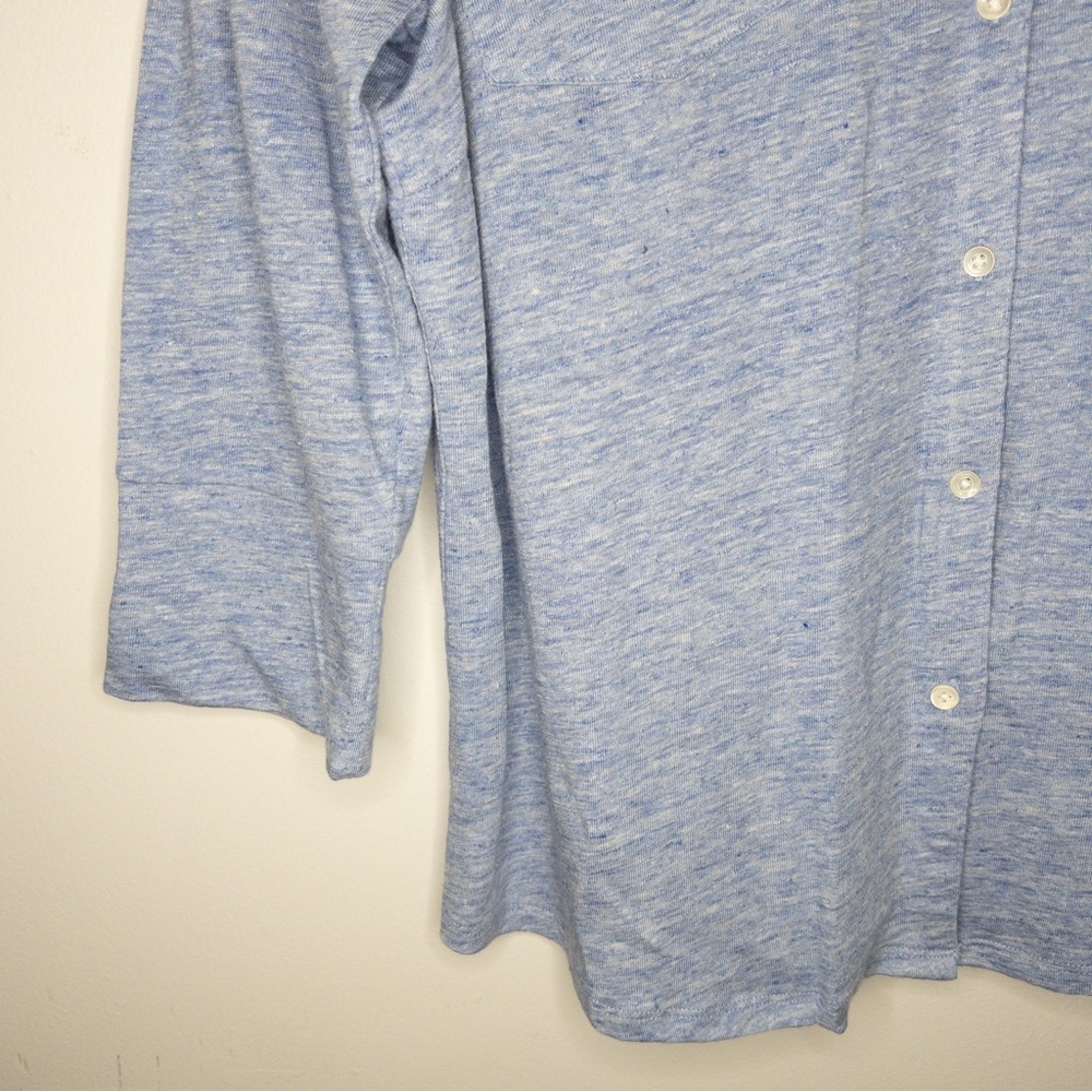 J. Mclaughlin Linen Button Down Collared Blouse - image 3